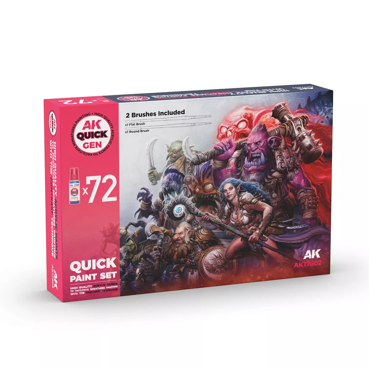 AK Interactive Quick Paint Set 72 Quick GEN COLORS