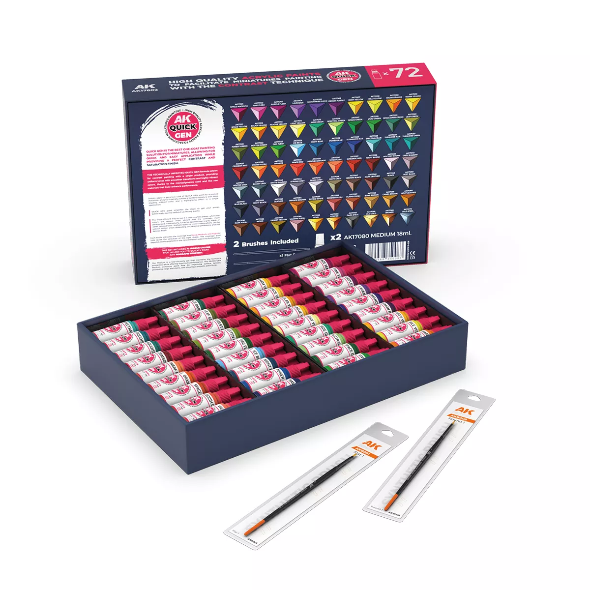 AK Interactive Quick Paint Set 72 Quick GEN COLORS