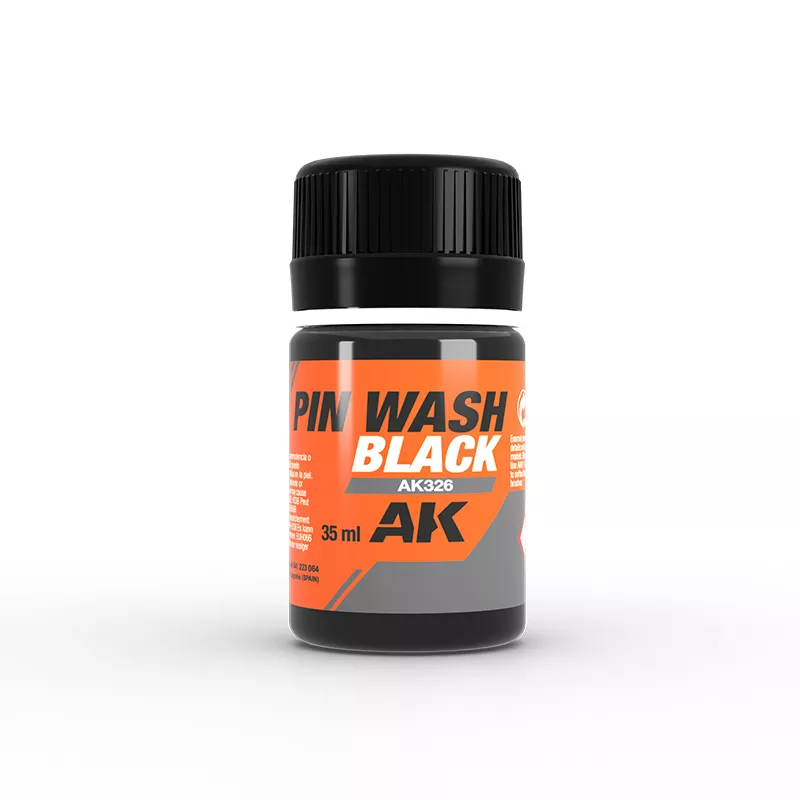 AK  Interactive AK326 Pin Wash Black