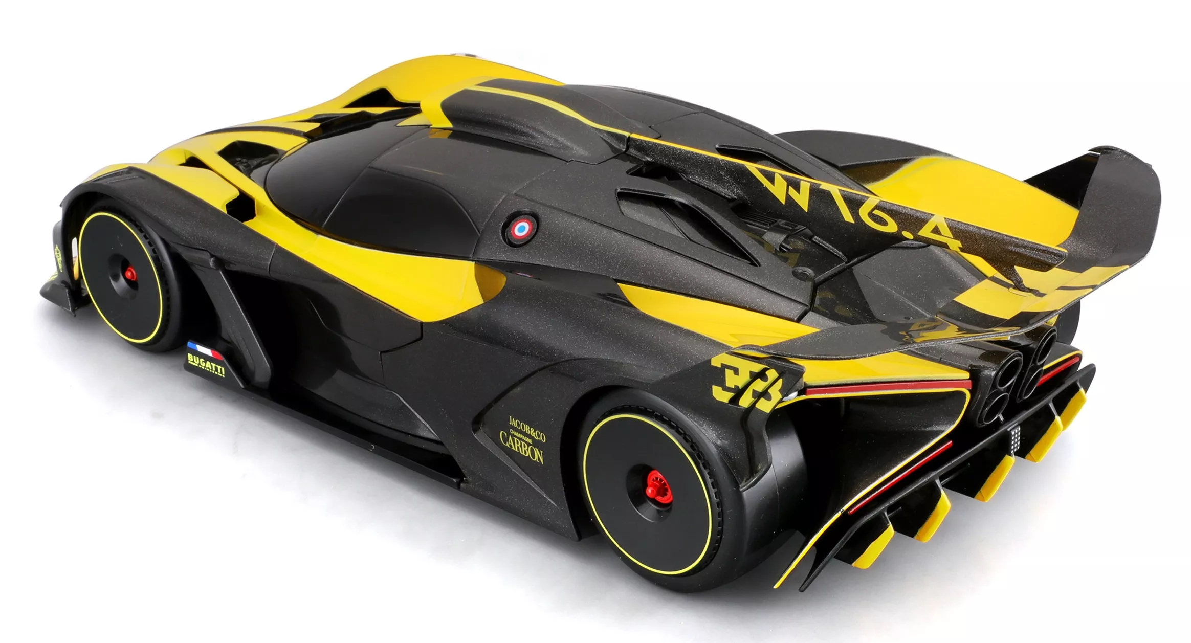Maisto Tech 1/14 82816-G RC Bugatti Bolide Jaune 2.4Ghz