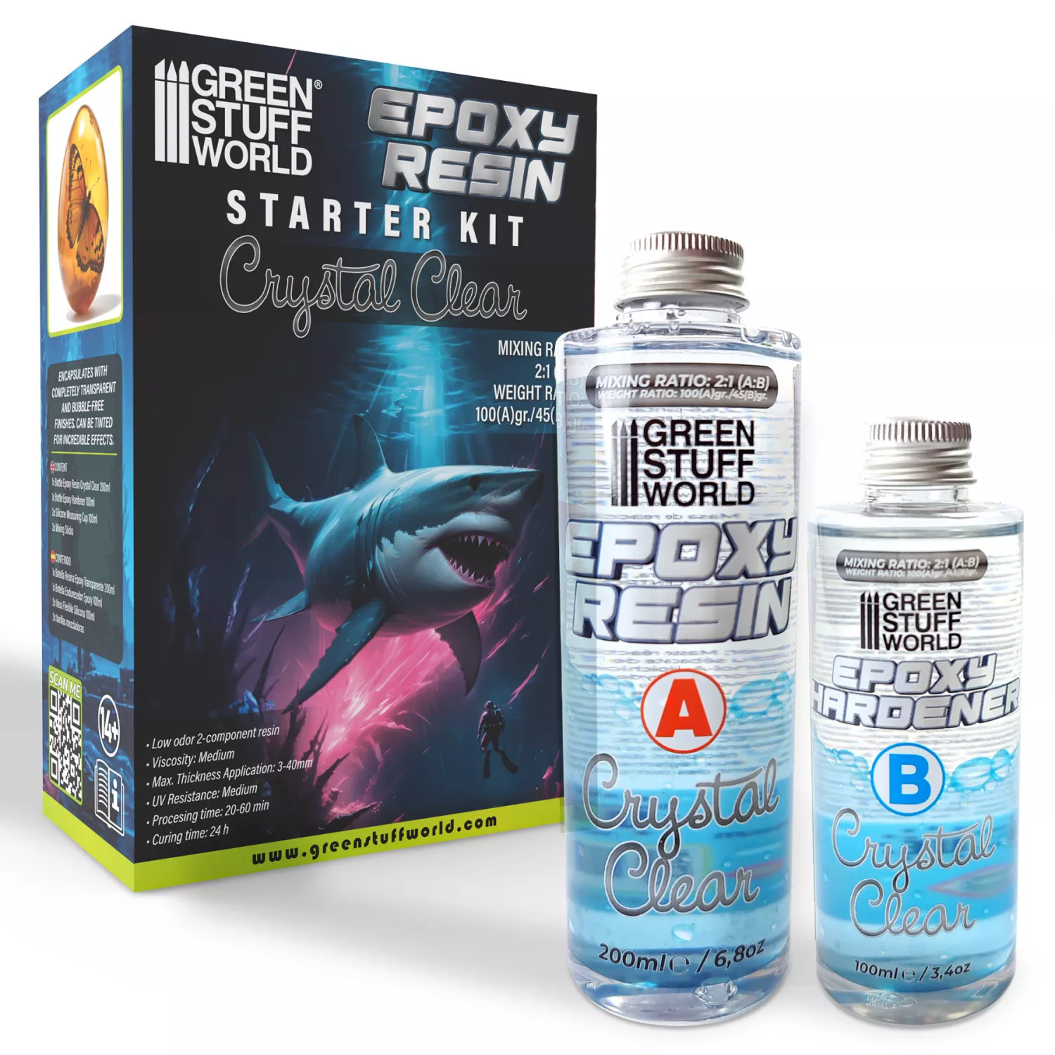 GSW 10624 Résine Epoxy Crystal Clear - Starter Kit