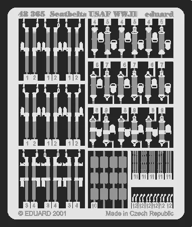 Eduard 48365 1/48 Seatbelts USAF WWII