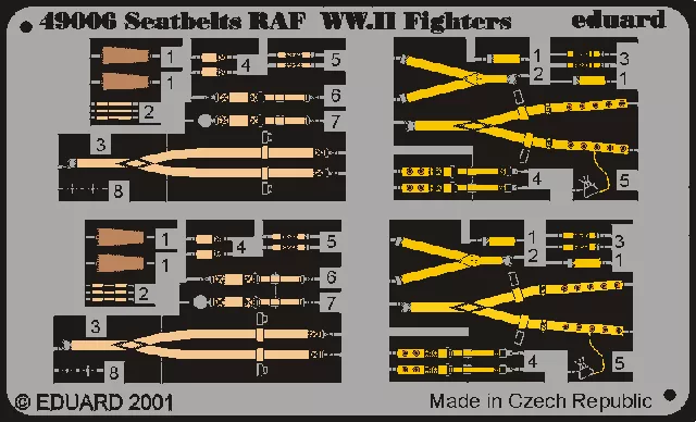 Eduard 49006 1/48 Seatbelts RAF WWII