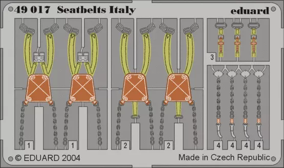 Eduard 49017 1/48 Seatbelts Italy