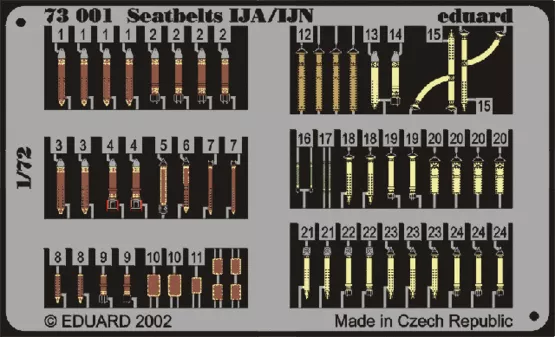 Eduard 73001 1/72 Seatbelts IJA/IJN