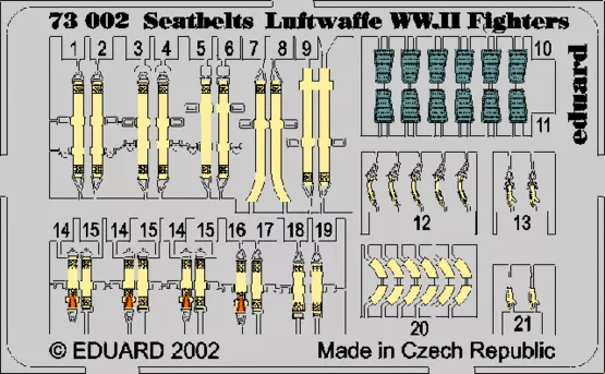 Eduard 73002 1/72 Seatbelts Luftwaffer fighters WWII