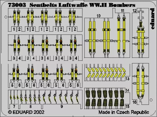 Eduard 73003 1/72 Seatbelts Luftwaffe bombers WWII