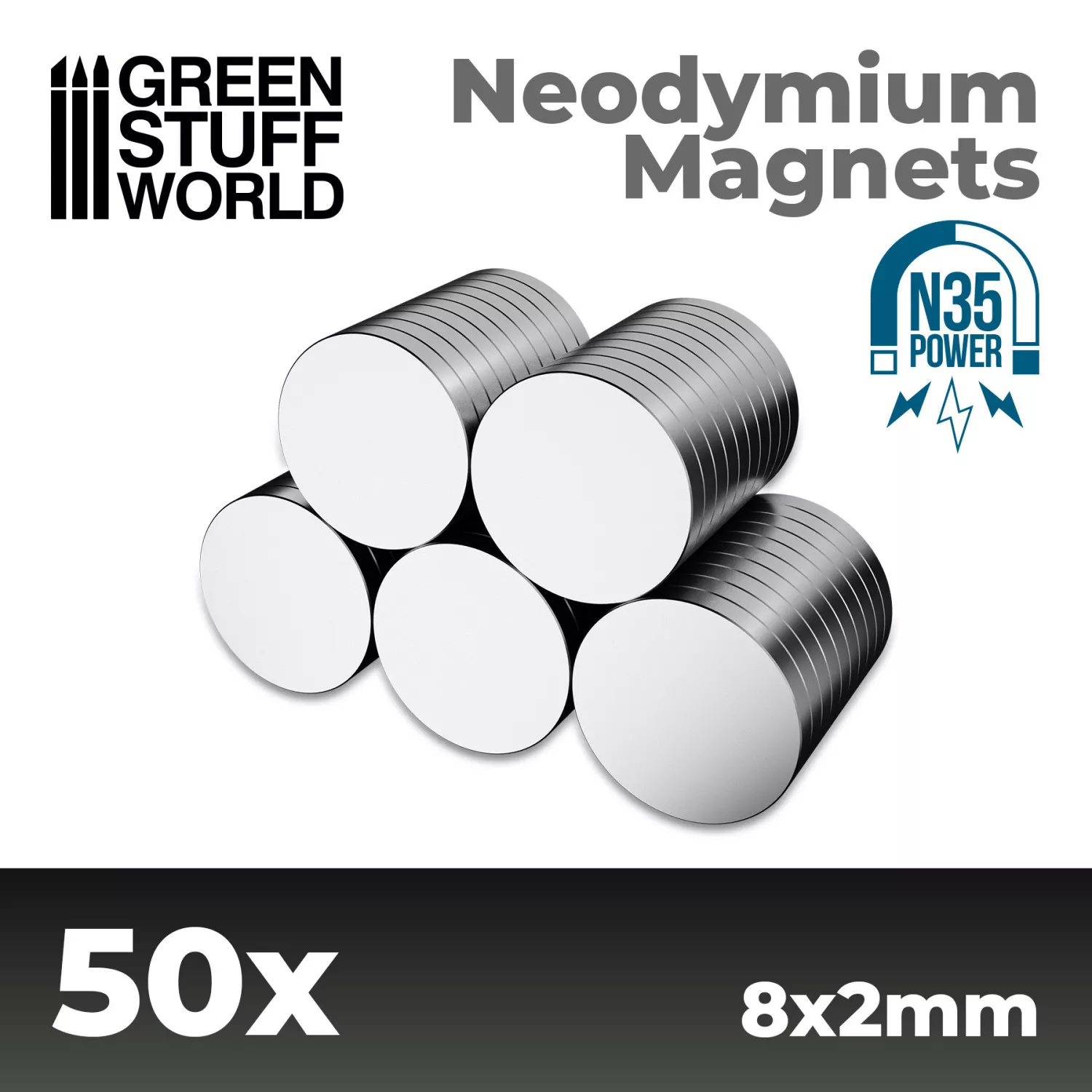 GSW 11517 Aimants Neodium 8x2mm