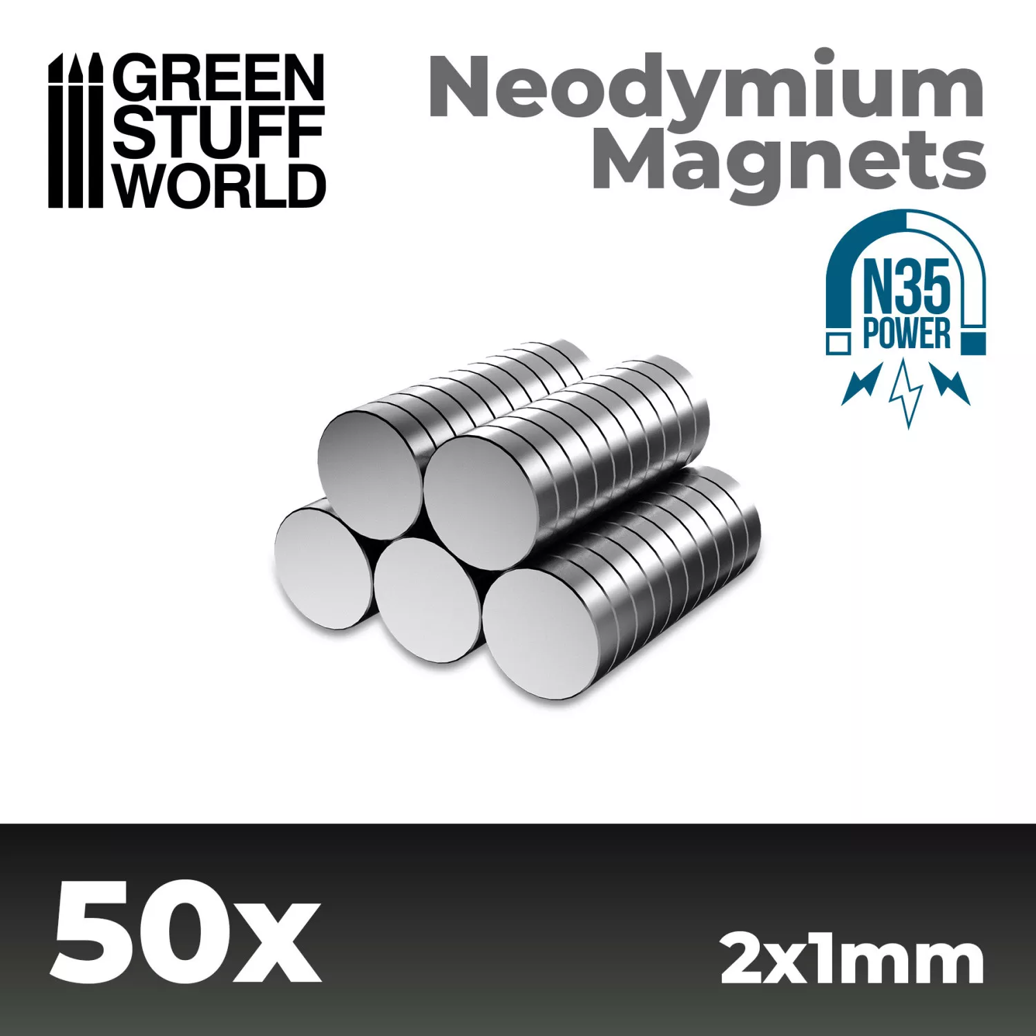 GSW 11518 Aimants Neodium 2x1mm