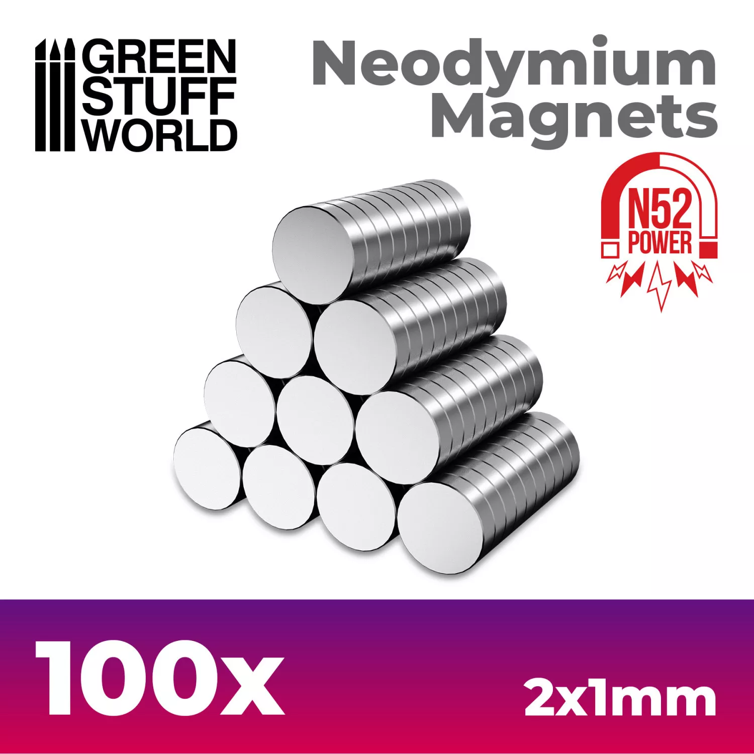 GSW 11600 Aimants Neodium 2x1mm
