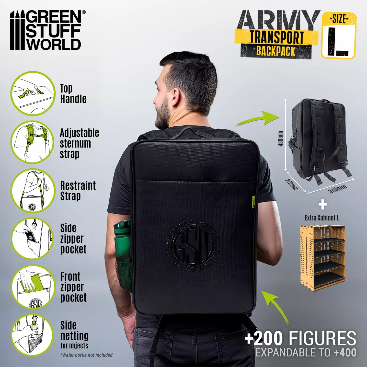 GSW 13230 Sac de transport pour figurines taille L