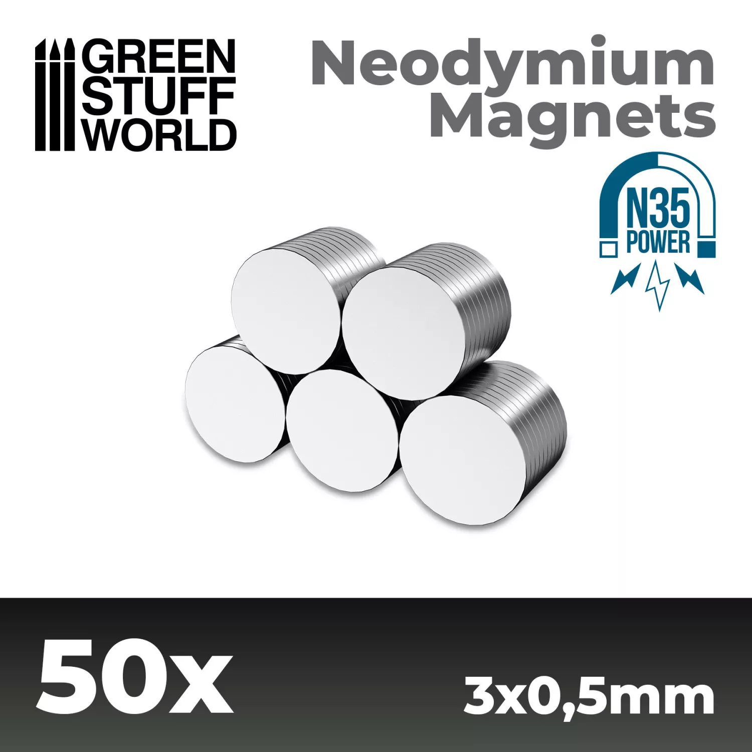 GSW 9051 Aimants Neodium 3x0.5mm