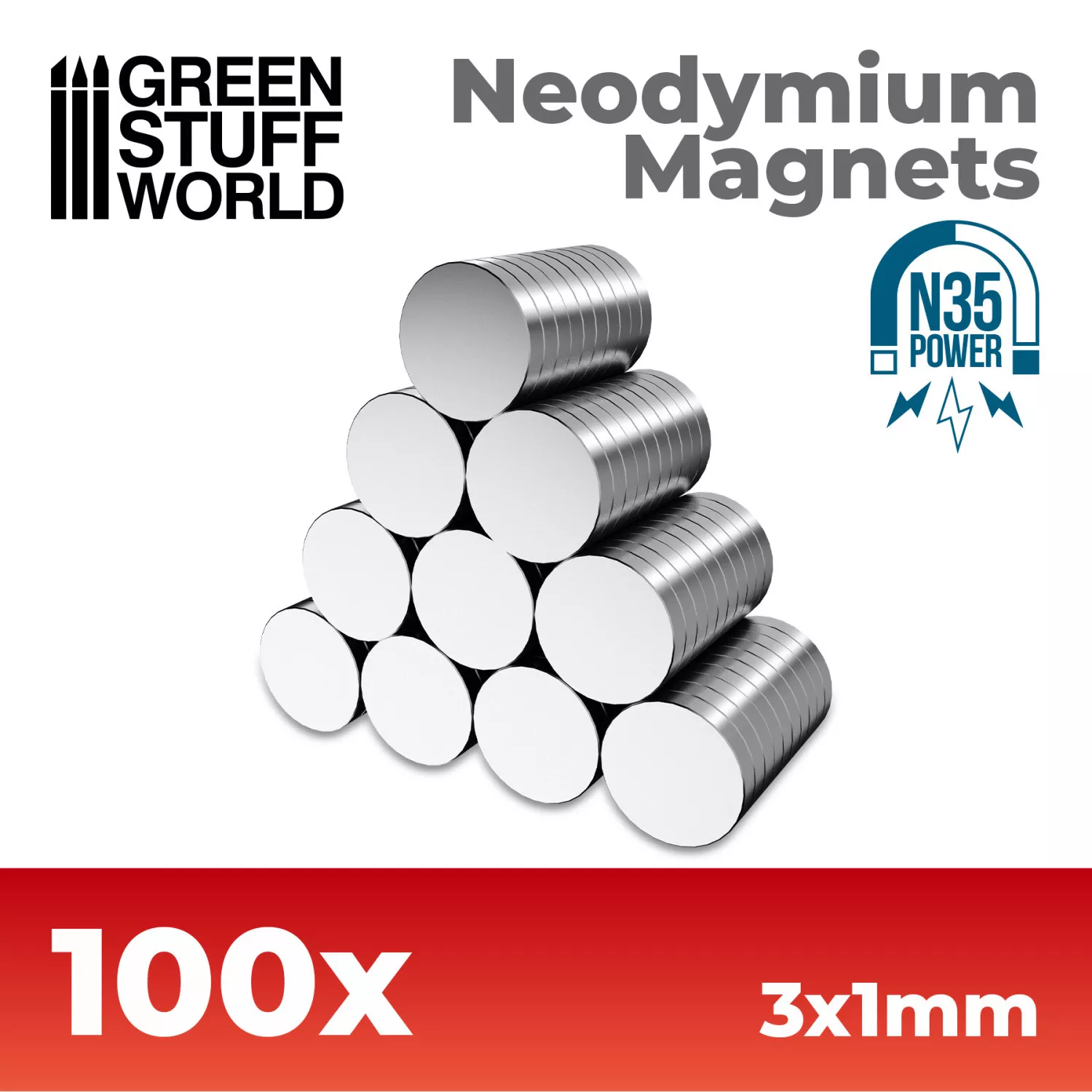 GSW 9061 Aimants Neodium 3x1mm