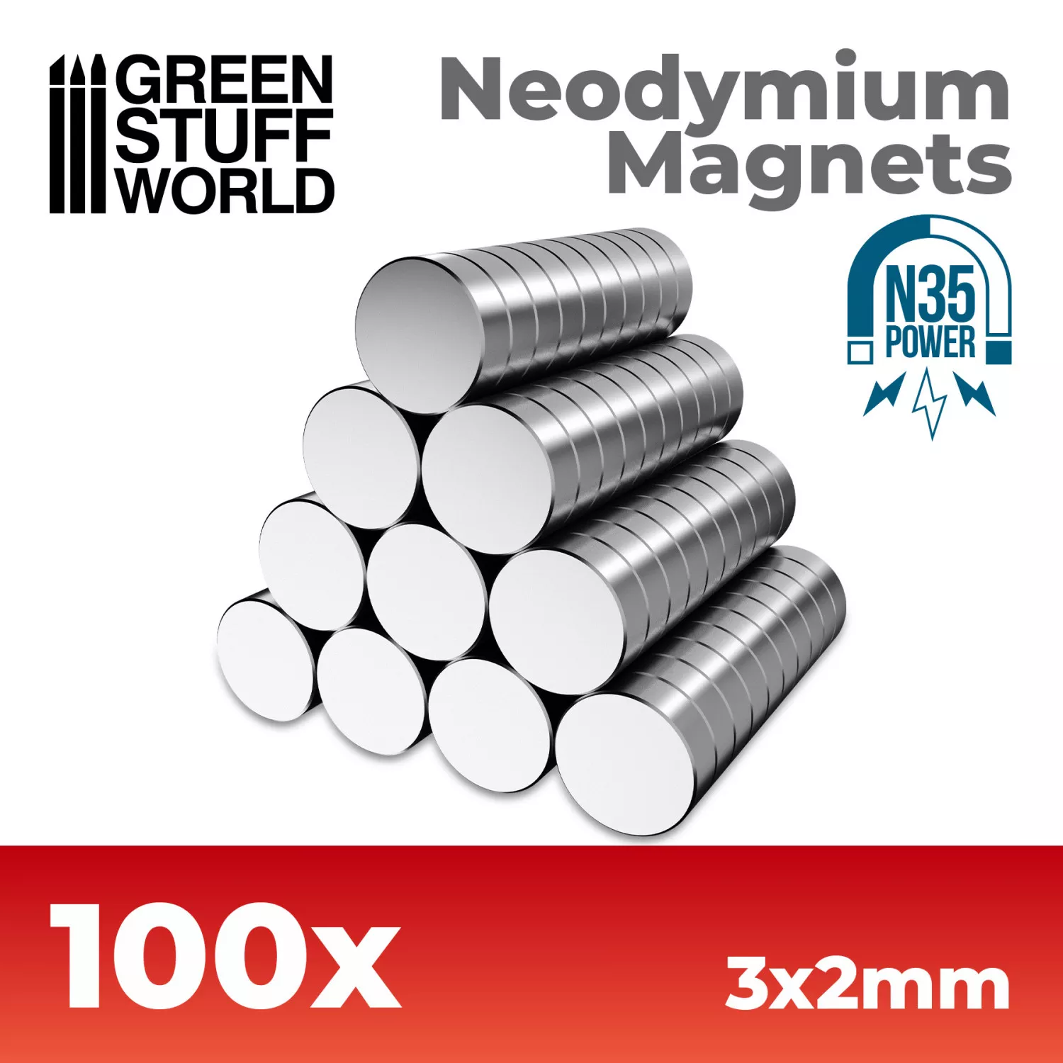 GSW 9062 Aimants Neodium 3x2mm