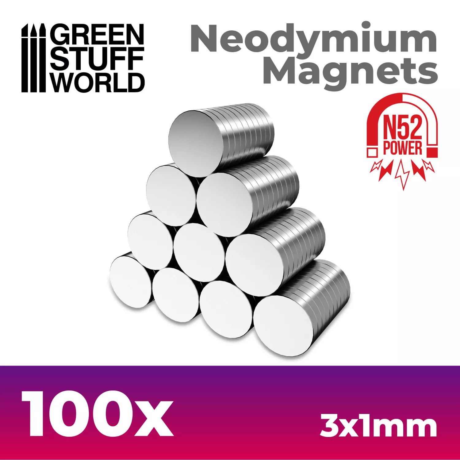 GSW 9263 Aimants Neodium 3x1mm