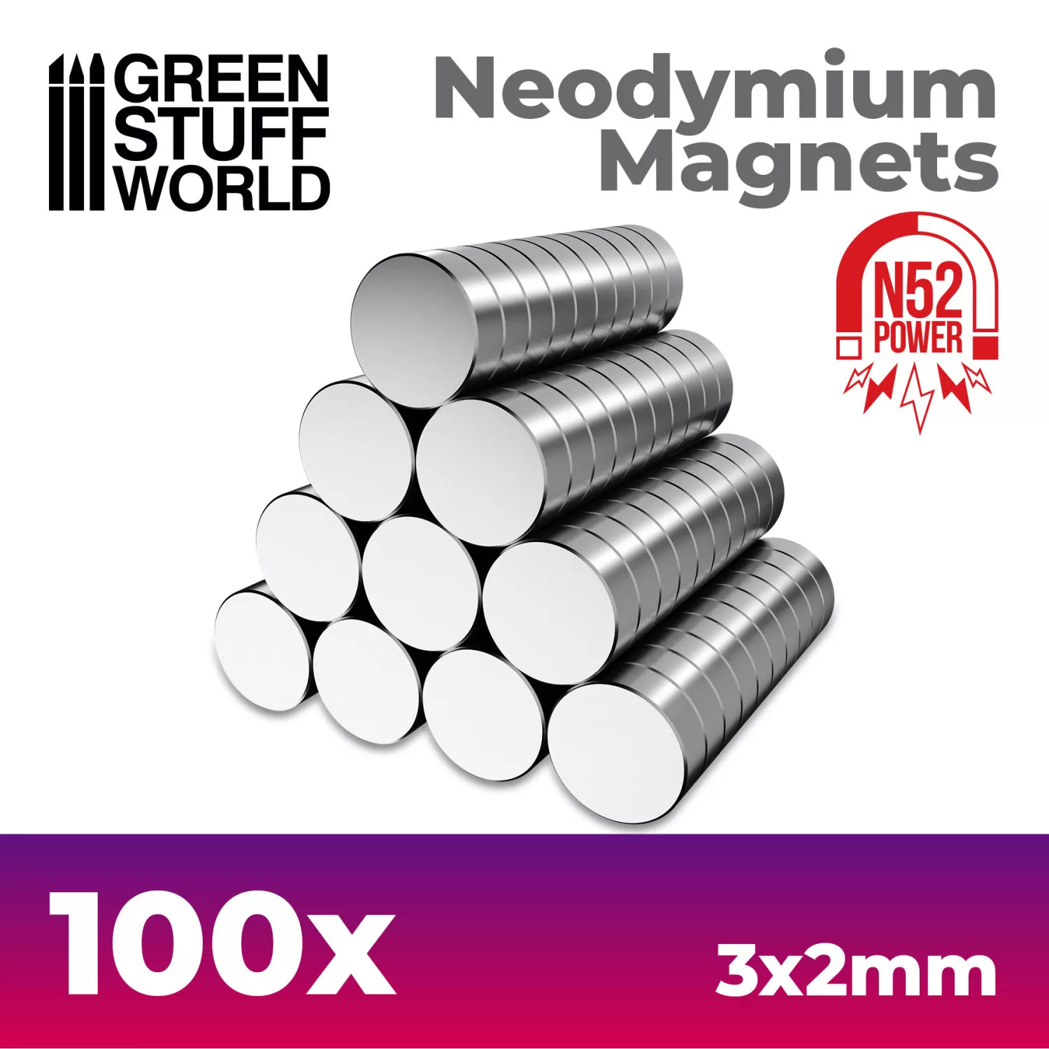 GSW 9264 Aimants Neodium 3x2mm