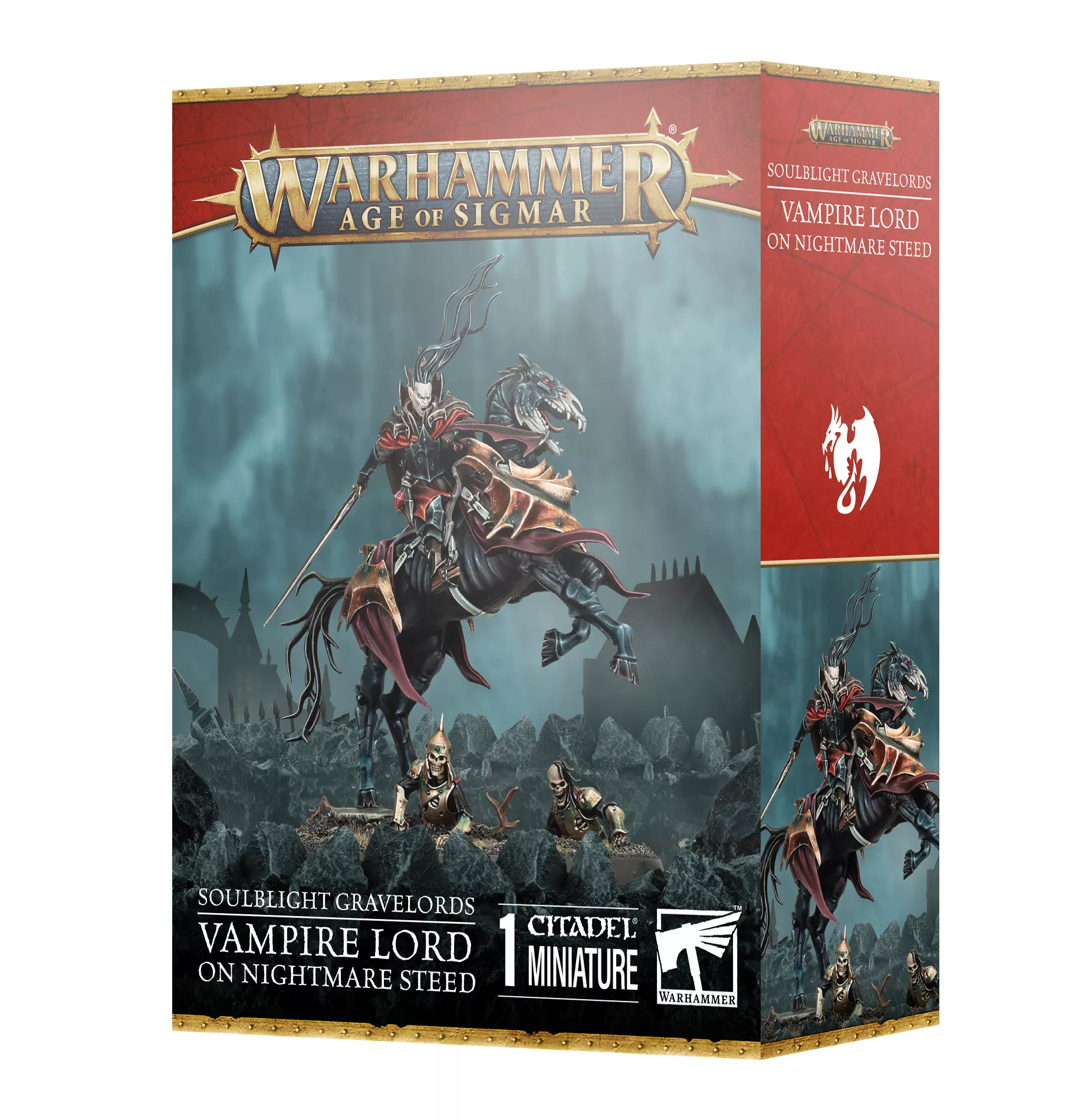 Age Of Sigmar Soulblight Gravelords : Vampire Lord On Nightmare Steed