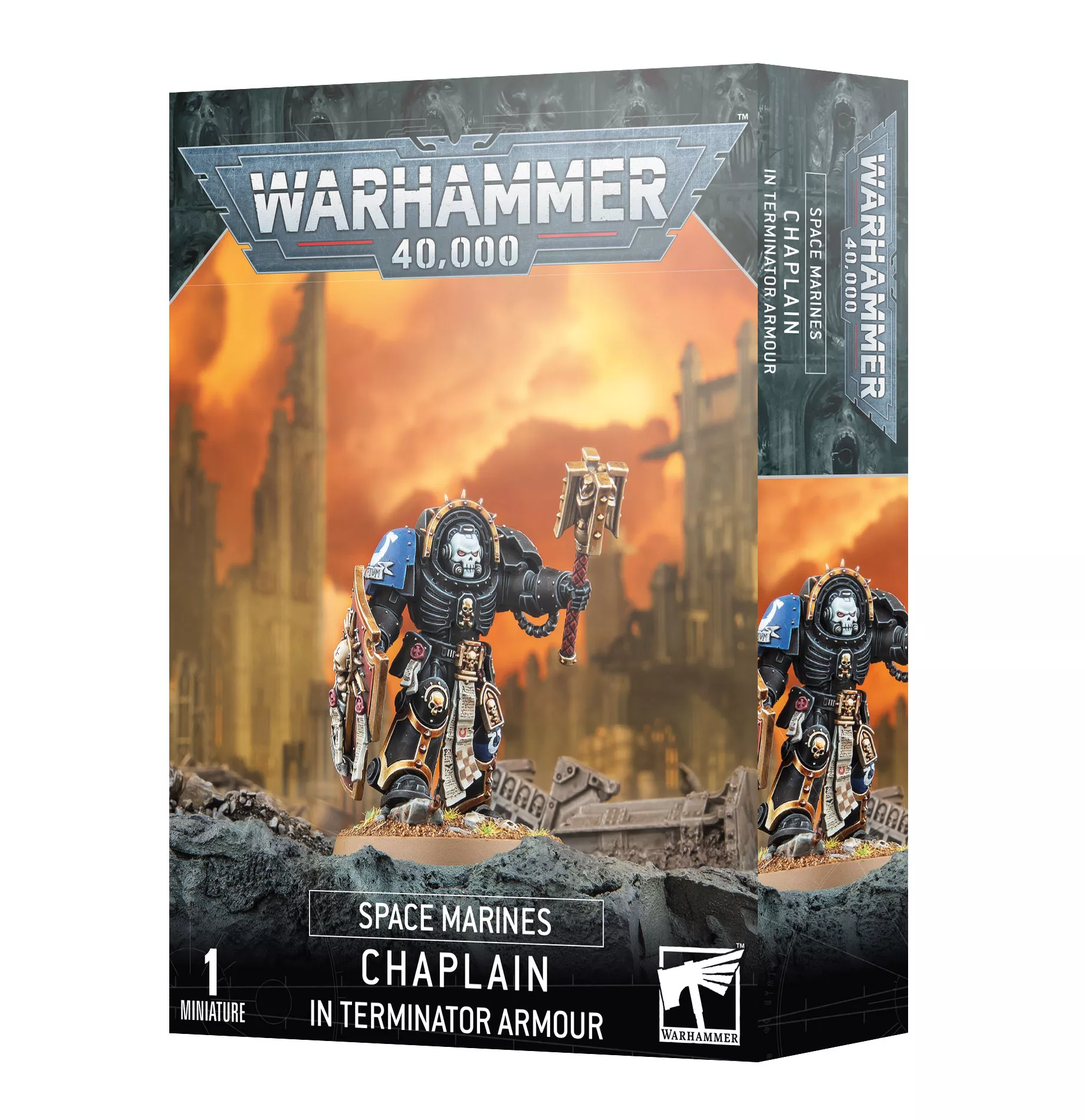 Warhammer 40 000 Space Marines : Chaplain in Terminator Armour