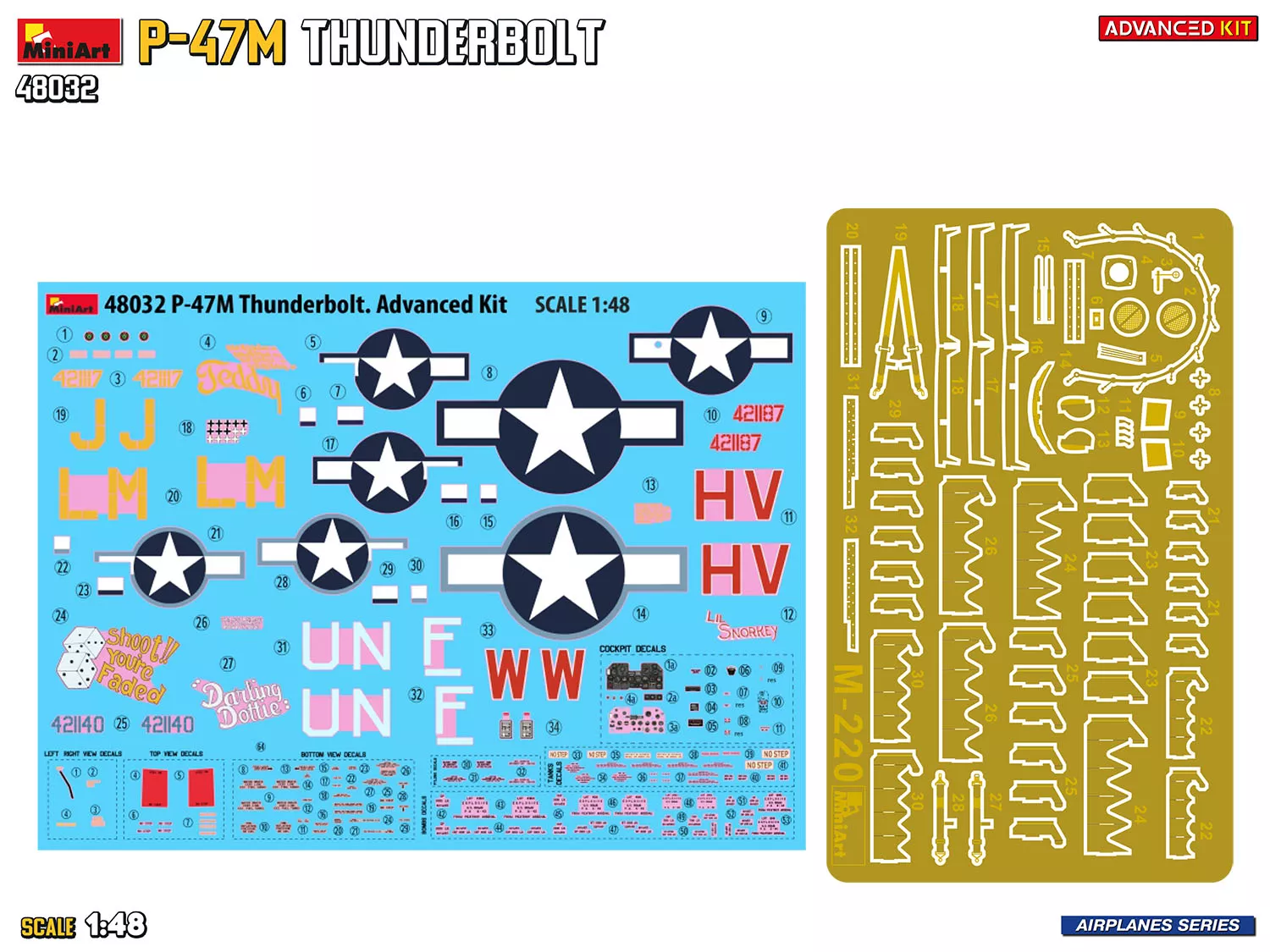 MiniArt 48032 1:48 P-47M Thunderbolt Advanced Kit