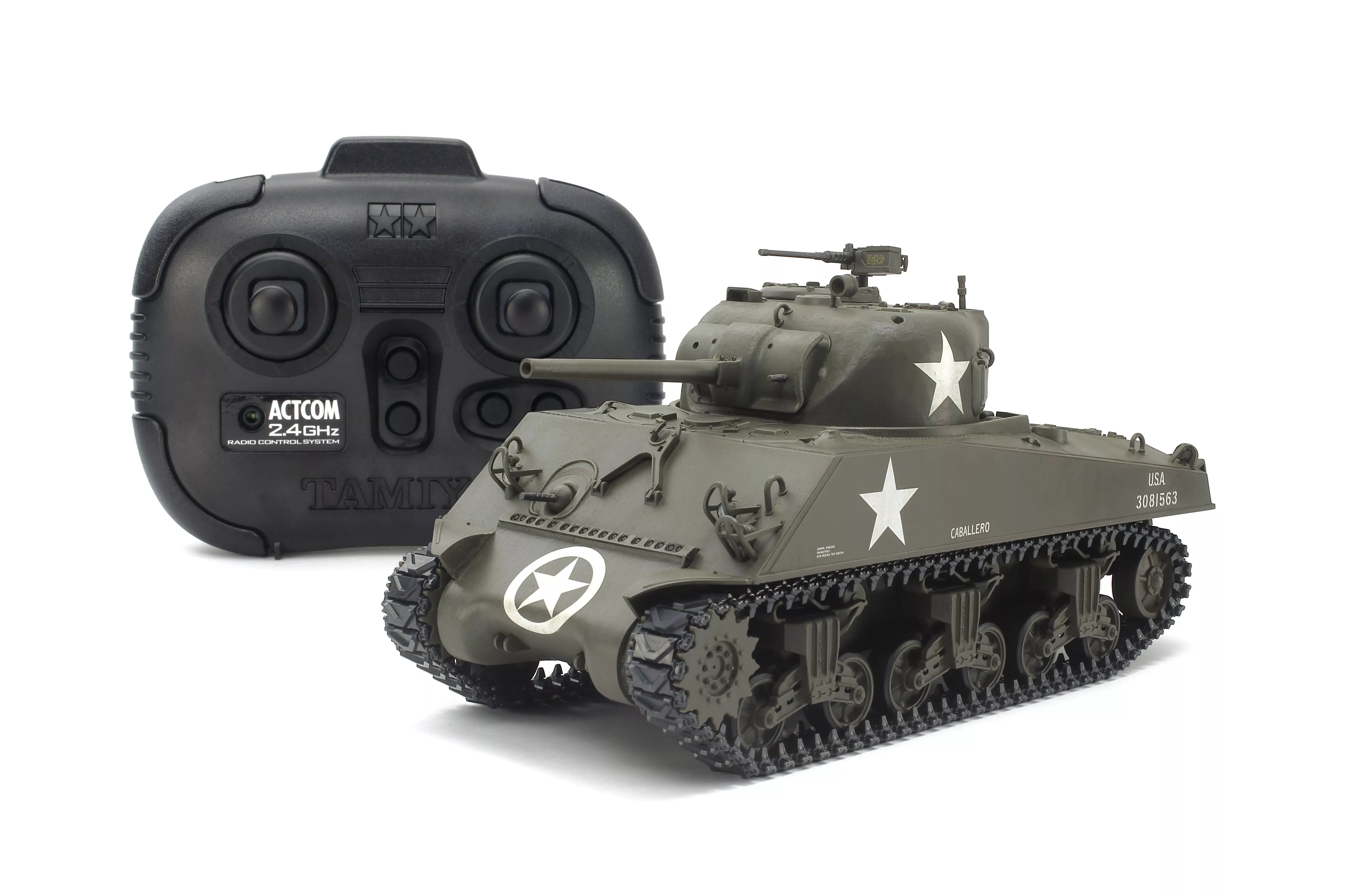 Tamiya 48217 1:35 M4A3 Shermann, RC