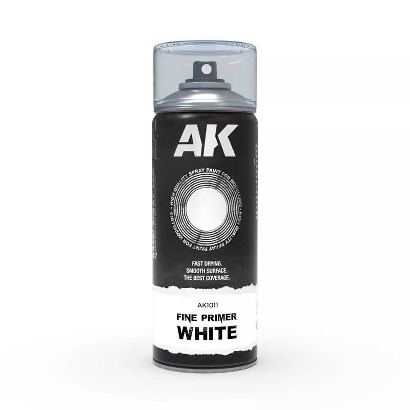 AK Interactive Fine Primer White Spray 400ml