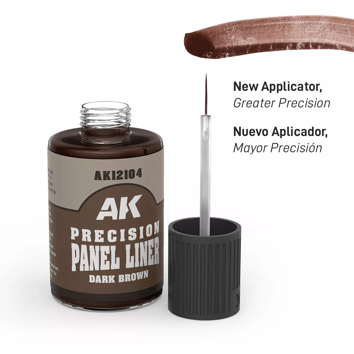 AK Interactive Precision Panel Liner Dark Brown 30ml