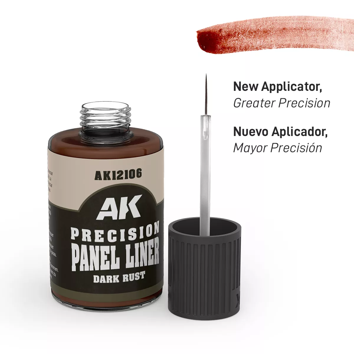 AK Interactive Precision Panel Liner Dark Rust 30ml