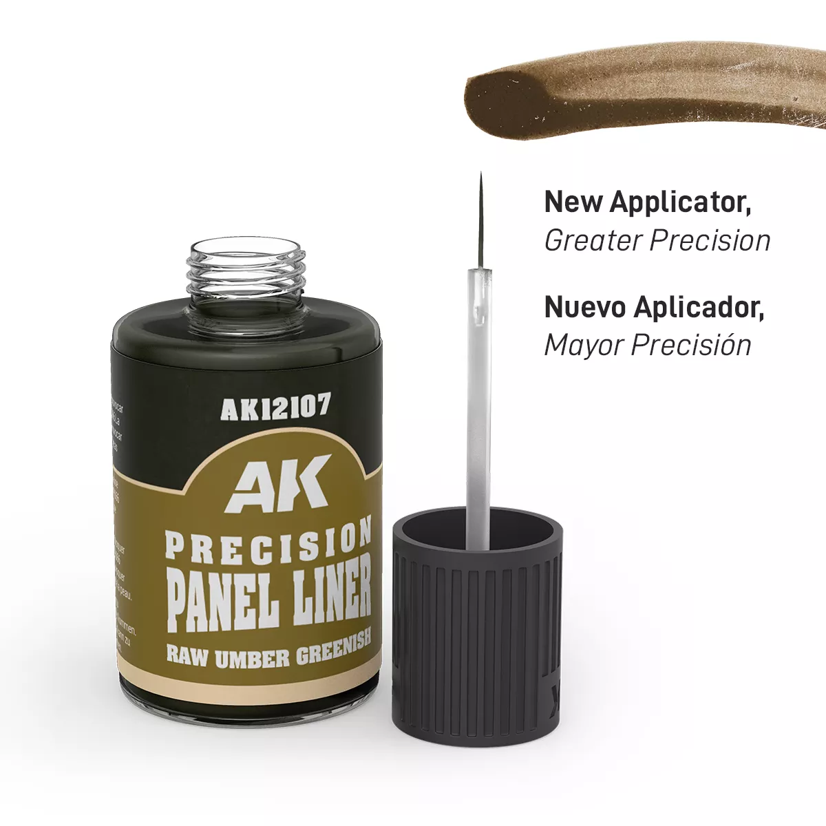 AK Interactive Precision Panel Liner Raw Umber Greenish 30ml