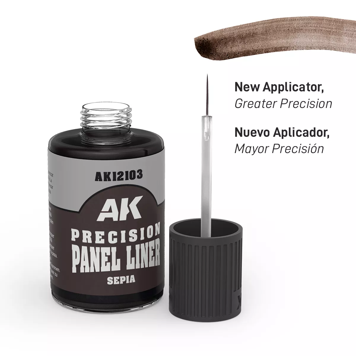 AK Interactive Precision Panel Liner Sepia 30ml