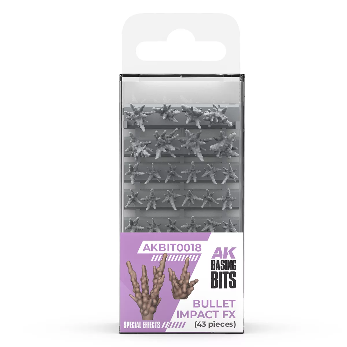 AK Basing Bits Bullet Impact FX (43 pièces)