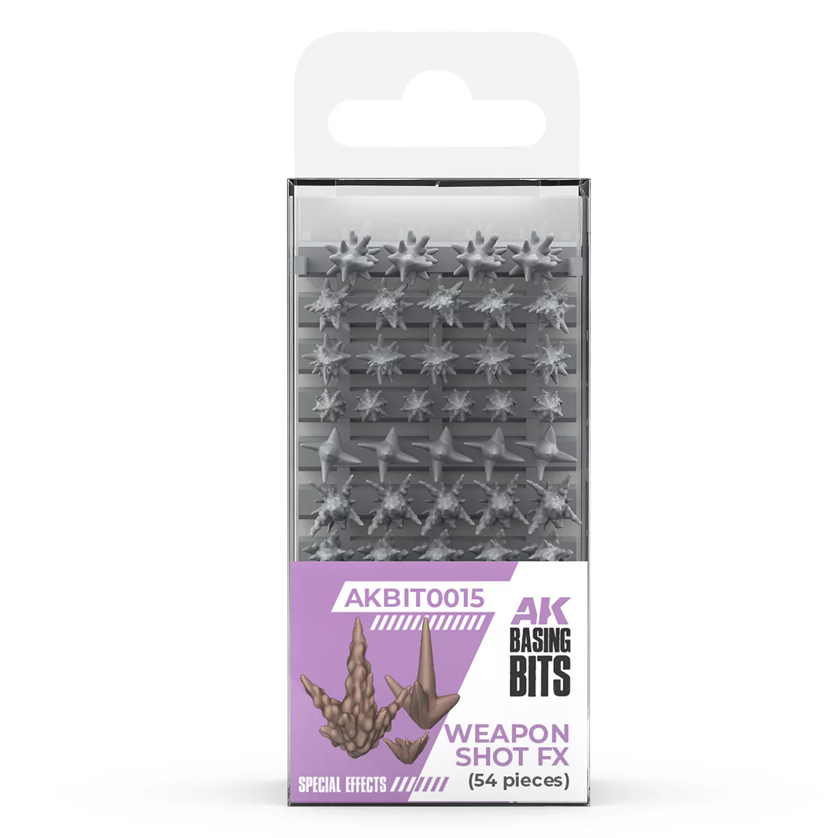 AK Basing Bits Weapon Shot FX (54 pièces)