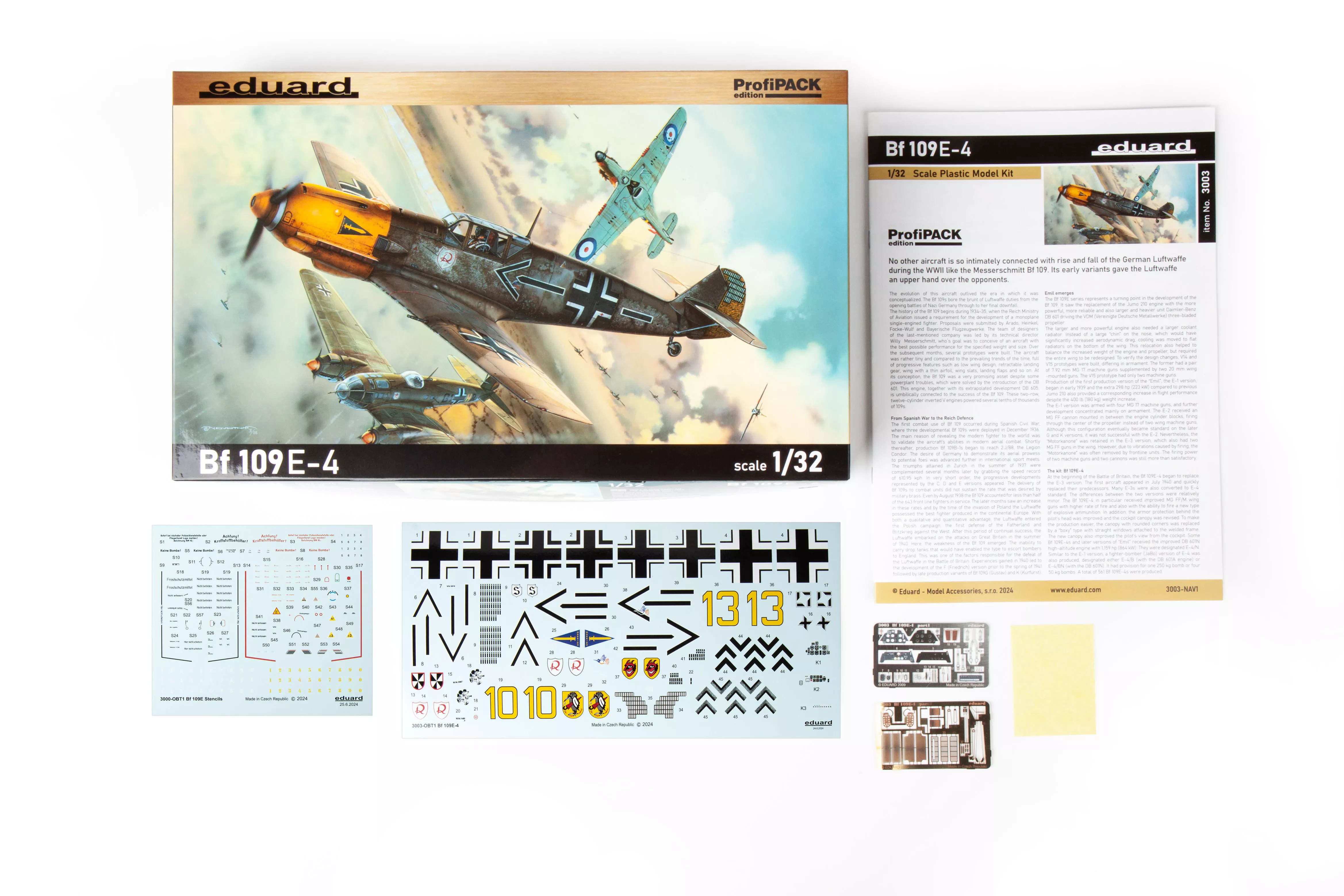 Eduard 3003 1/32 Messerschmitt BF109 E-4 ProfiPack