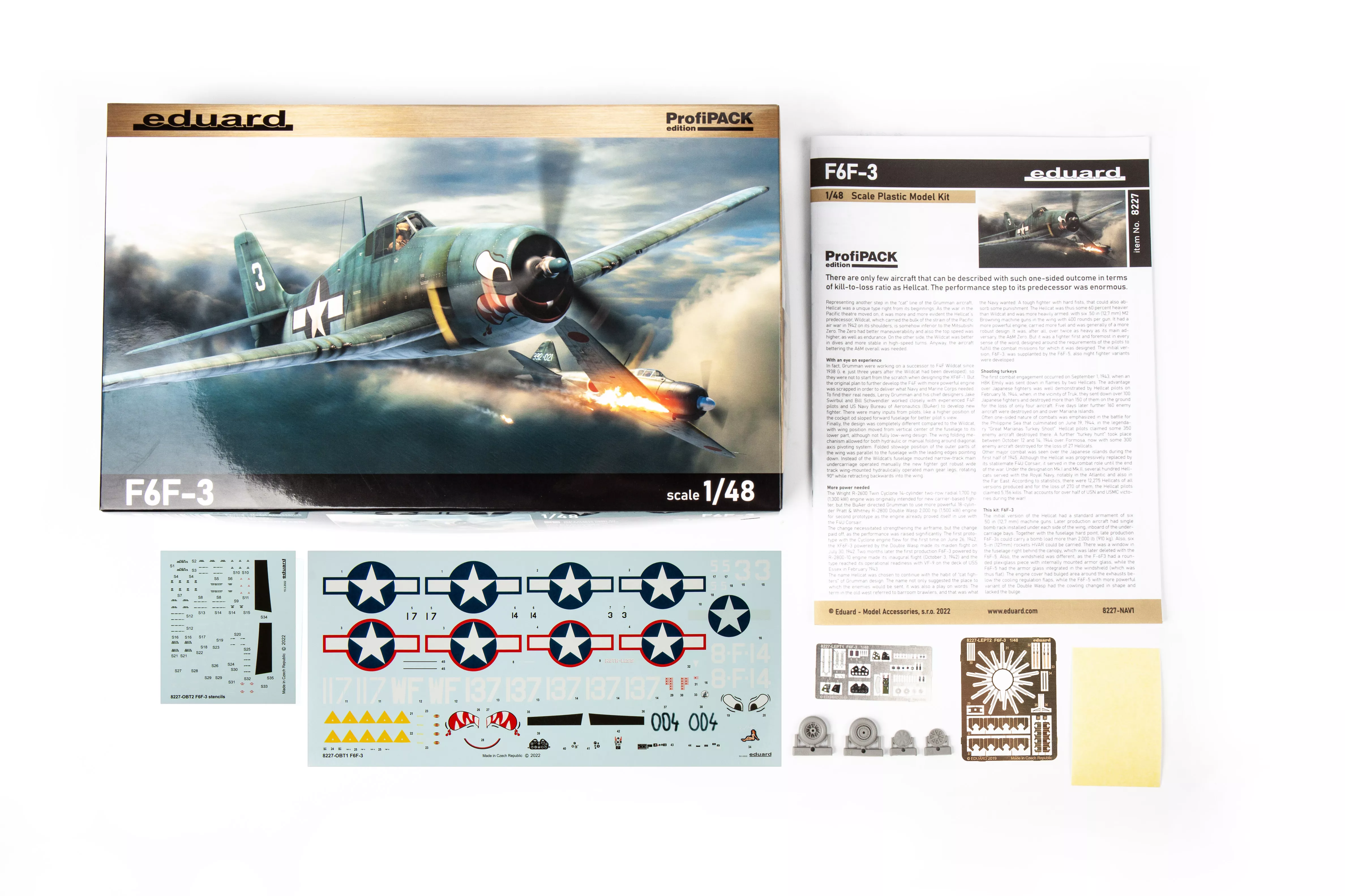 Eduard 8227 1/48 F6F-3 Hellcat ProfiPack