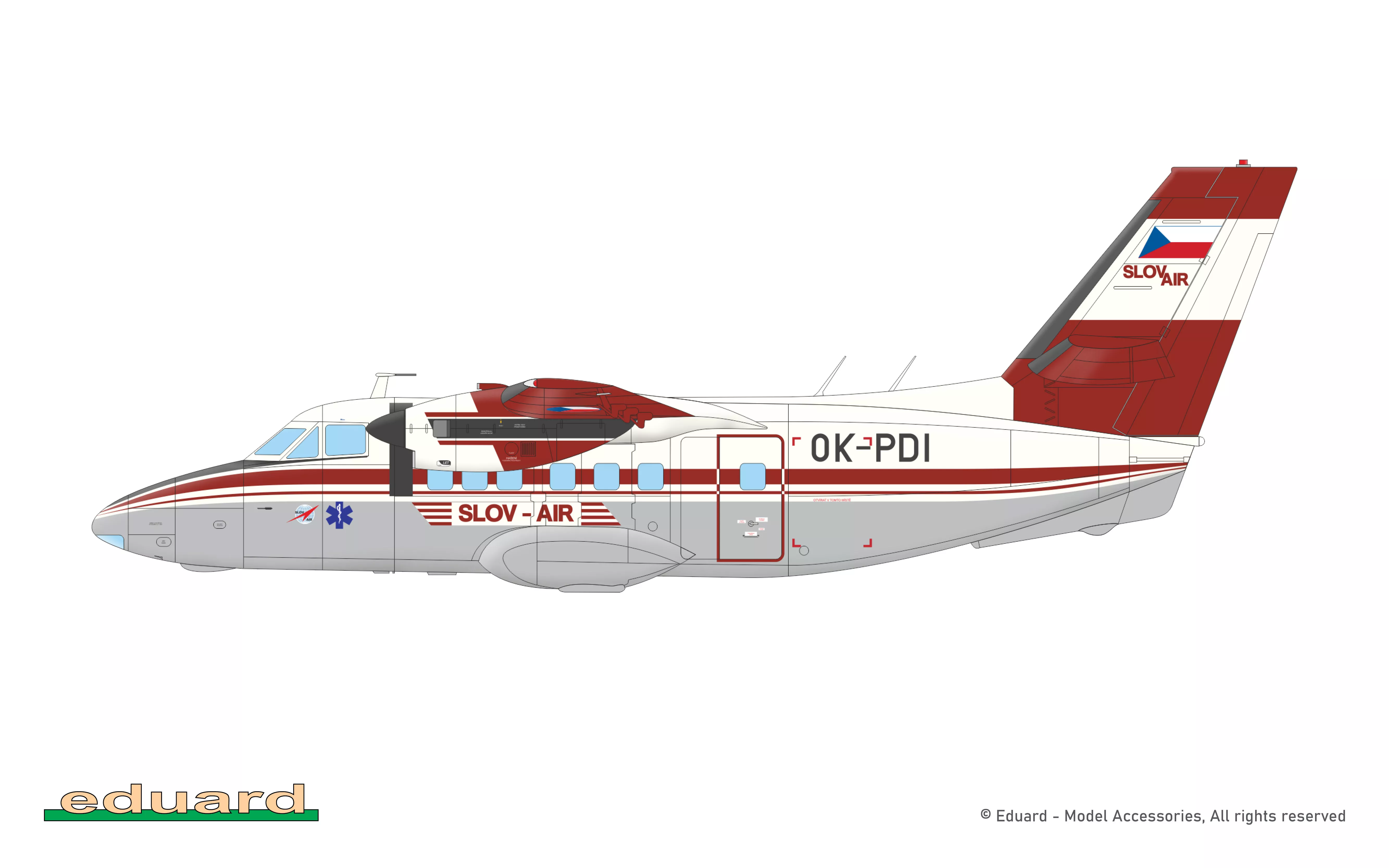 Eduard 2148 1/72 Turbolet L-410UVP WEEKEND edition
