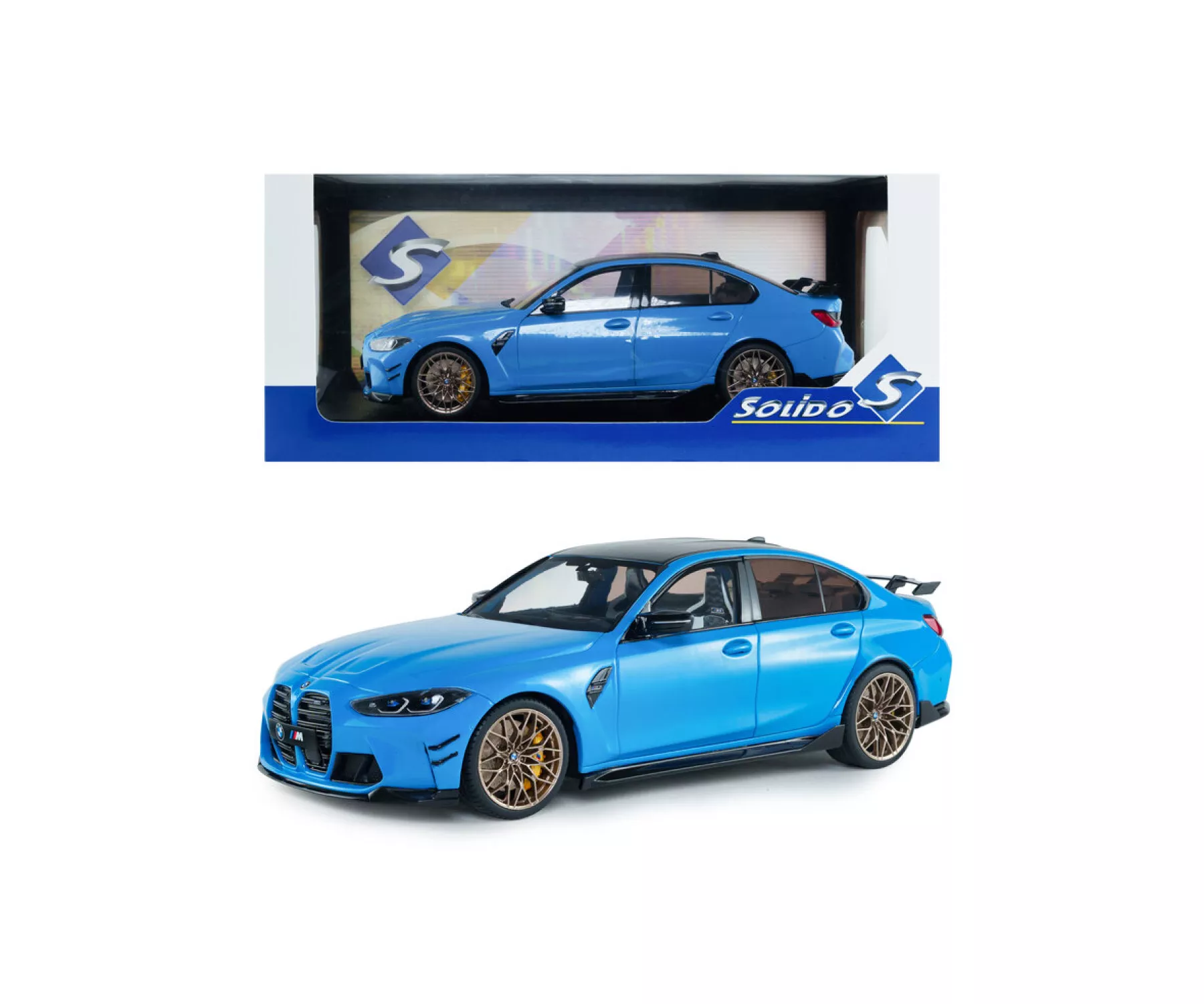 Solido S1814303 1:18 BMW M3 Kit Performance (G80) Bleu