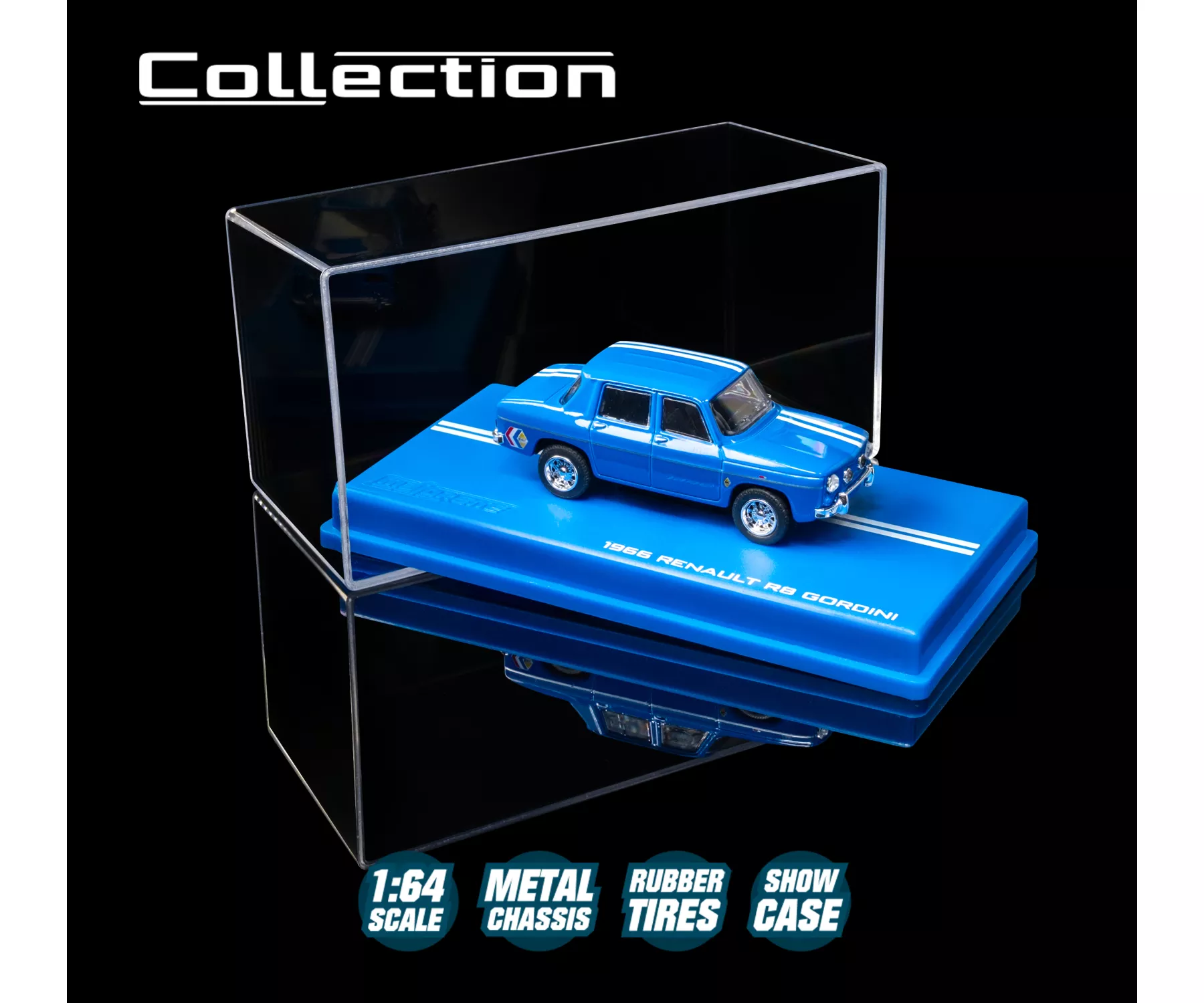 Majorette 1:64 Renault R8 Gordini 1966 Bleu