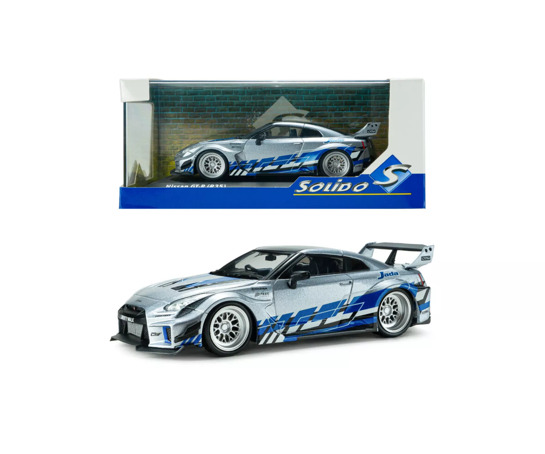 Solido S4311211 1:43 Nissan GT-R (R35) avec LibertyWalk Body Kit