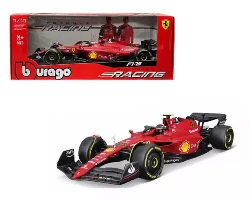 Burago 1816811-55 1:18 Ferrari F1 2022 C. Sainz