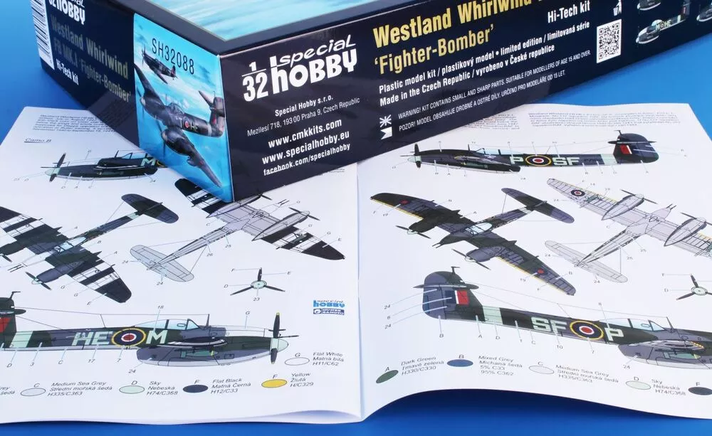 Special Hobby SH32088 1:32 Westland Whirlwind FB Mk.I ''Fighter-Bomber''