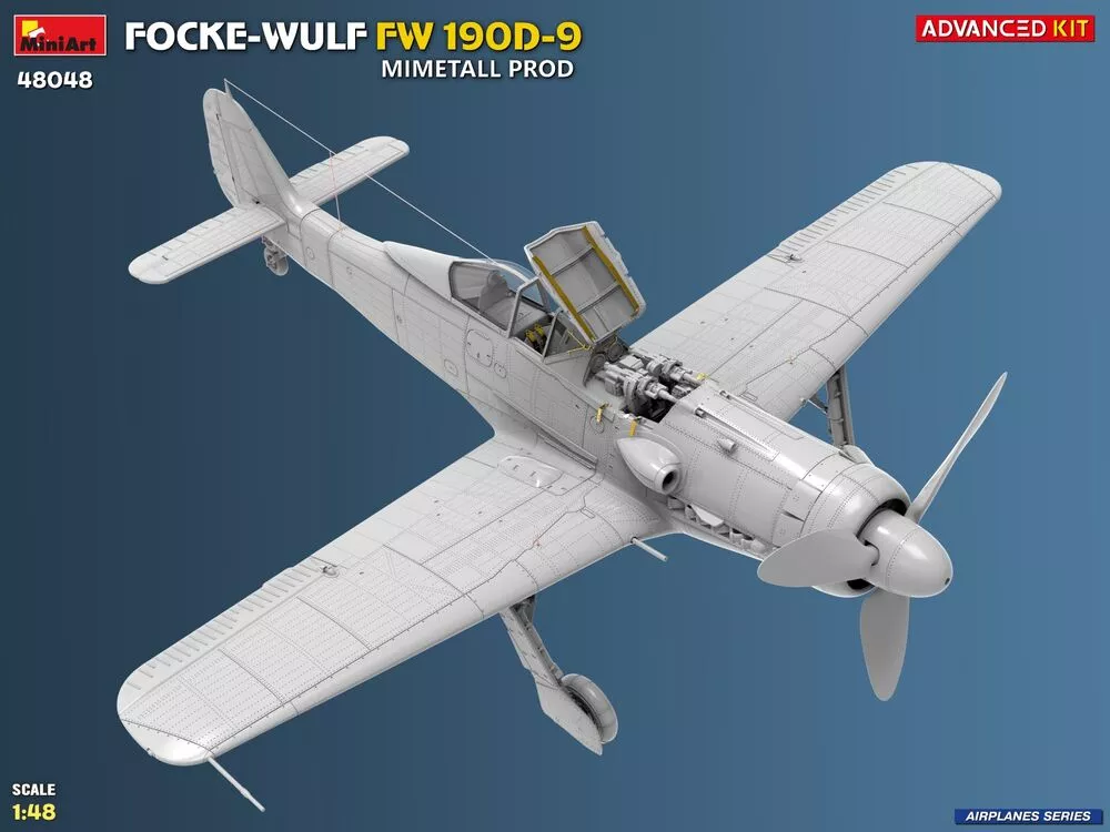 MiniArt 48048 1:48 Focke-Wulf Fw 190D-9 Mimetall Prod. Avanced KIT