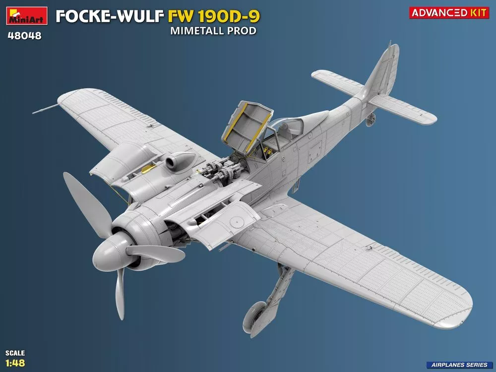 MiniArt 48048 1:48 Focke-Wulf Fw 190D-9 Mimetall Prod. Avanced KIT