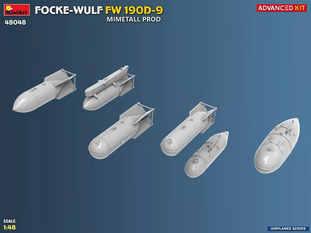 MiniArt 48048 1:48 Focke-Wulf Fw 190D-9 Mimetall Prod. Avanced KIT