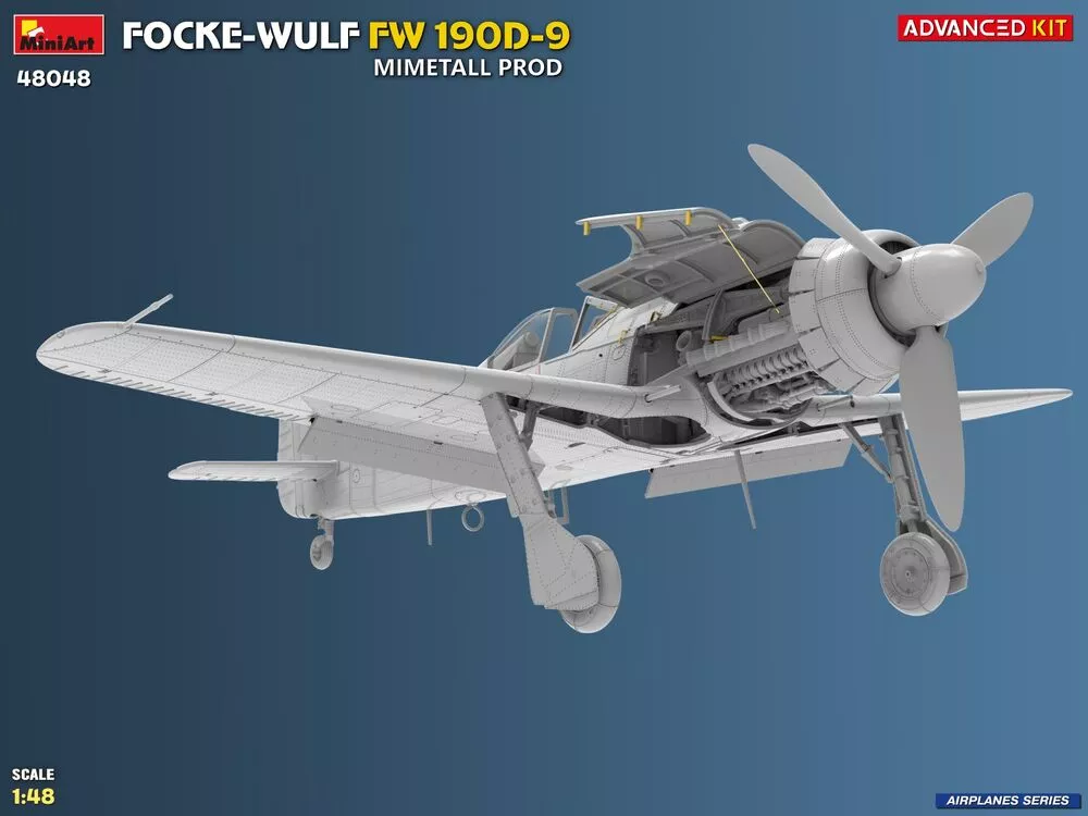 MiniArt 48048 1:48 Focke-Wulf Fw 190D-9 Mimetall Prod. Avanced KIT
