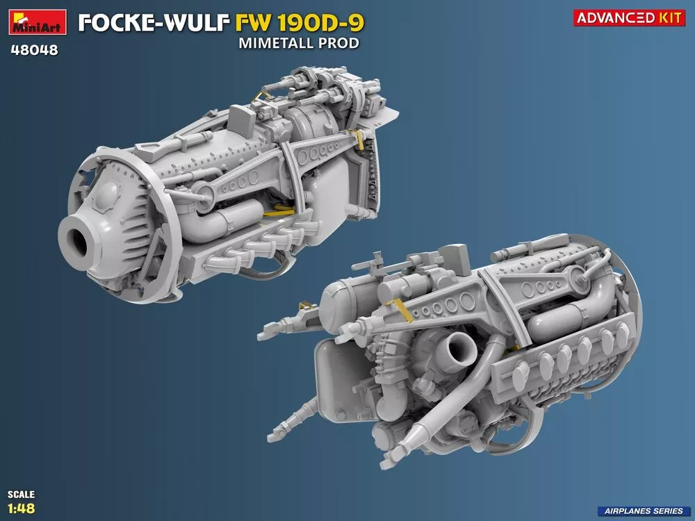 MiniArt 48048 1:48 Focke-Wulf Fw 190D-9 Mimetall Prod. Avanced KIT