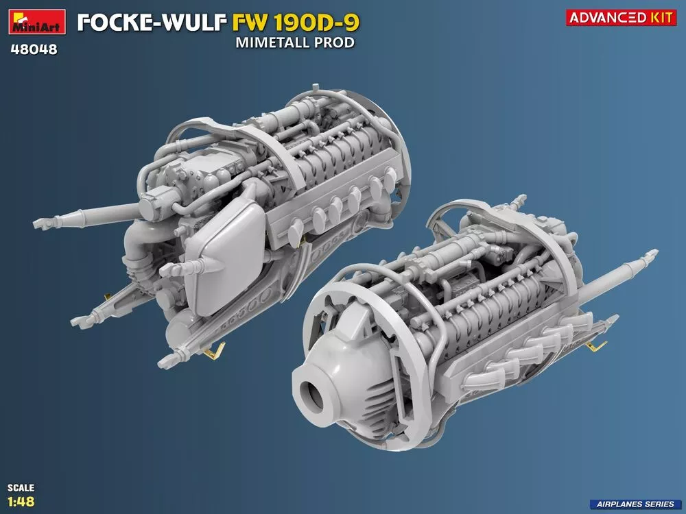 MiniArt 48048 1:48 Focke-Wulf Fw 190D-9 Mimetall Prod. Avanced KIT