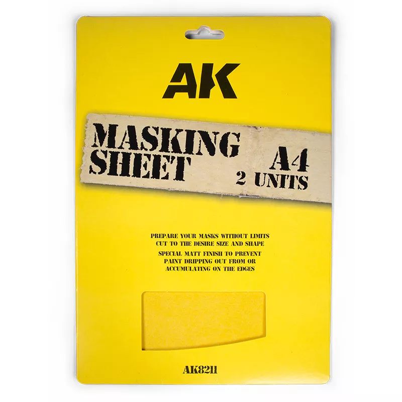 AK Interactive Feuille de Masquage A4 (Deux pièces)