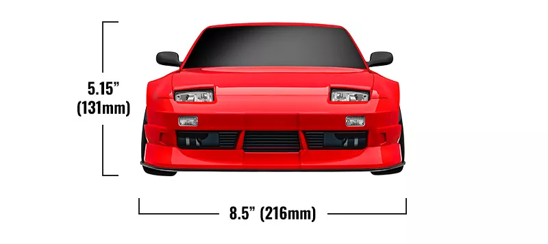 Traxxas  105247-4R 1:10 Nissan 240SX 4TEC Drift RWD RTR Rouge