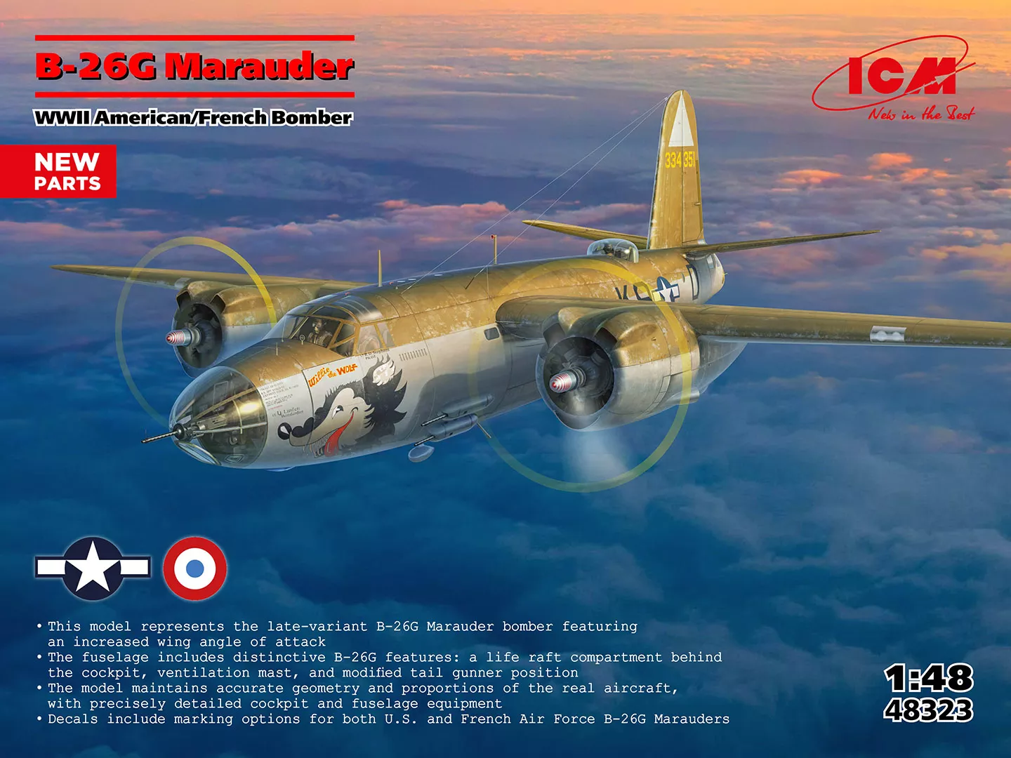 ICM 48323 1/48 Martin B-26G Marauder