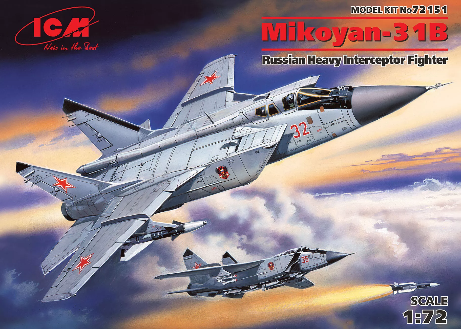 ICM 72151 1:72 MIG-31B ''Foxhound'' Intercepteur lourd