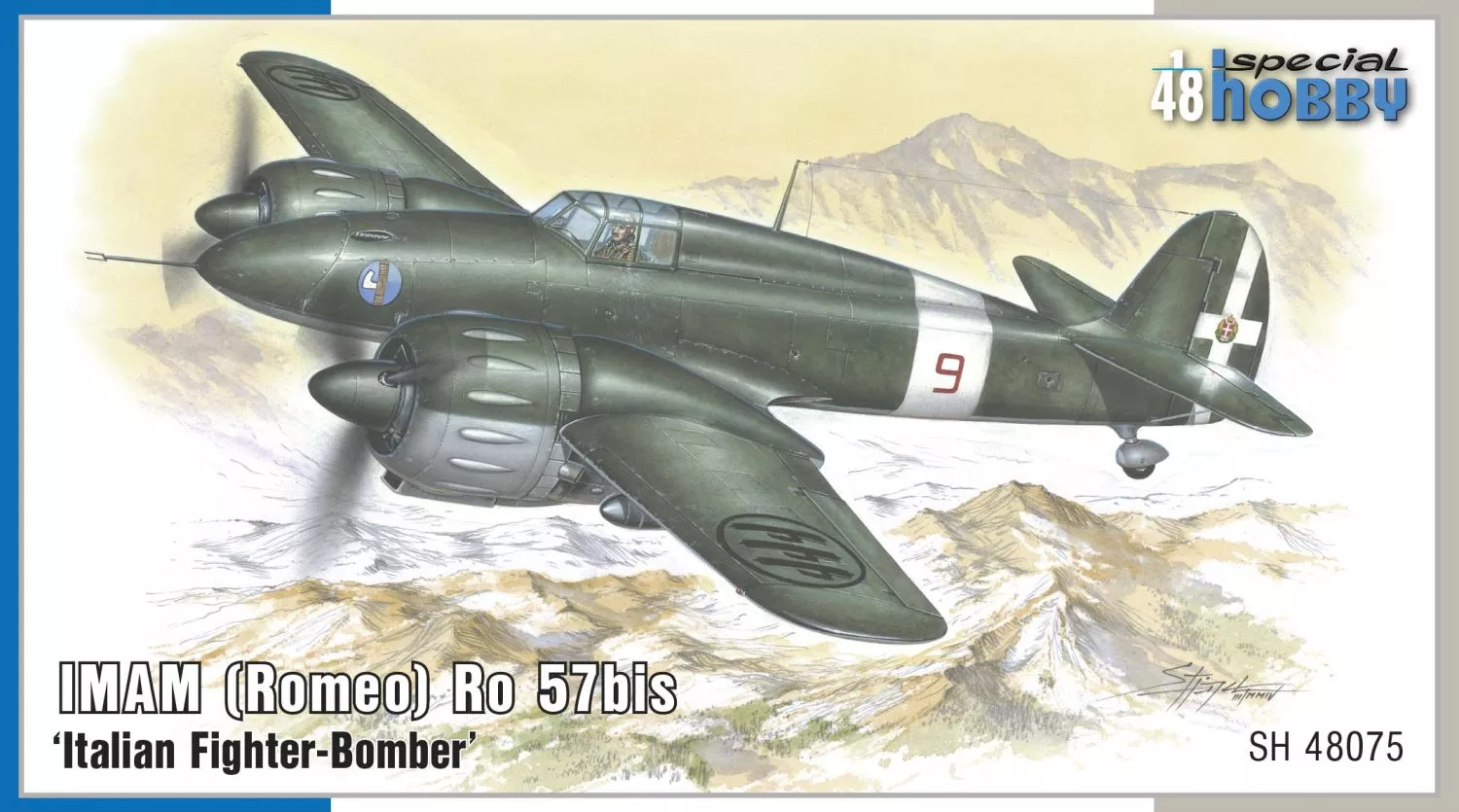 Special Hobby SH48075 1:48 IMAM (Romeo) Ro 57bis ''Italian fighter-Bomber''